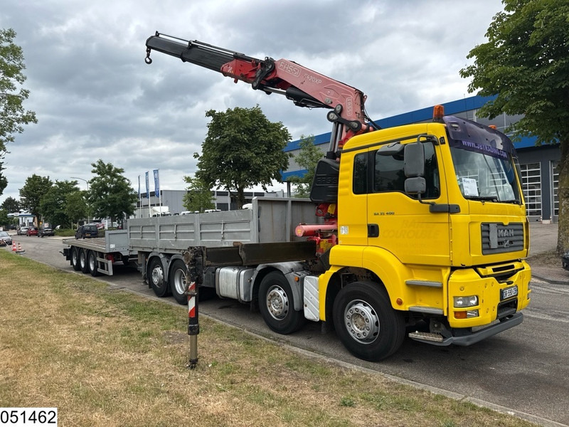 MAN TGA 35 400 8x2, Handgeschakeld, Fassi, Remote, Combi - Бортова вантажівка/ Платформа, Вантажівка з маніпулятором: фото 2 MAN TGA 35 400 8x2, Handgeschakeld, Fassi, Remote, Combi - Бортова вантажівка/ Платформа, Вантажівка з маніпулятором: фото 2