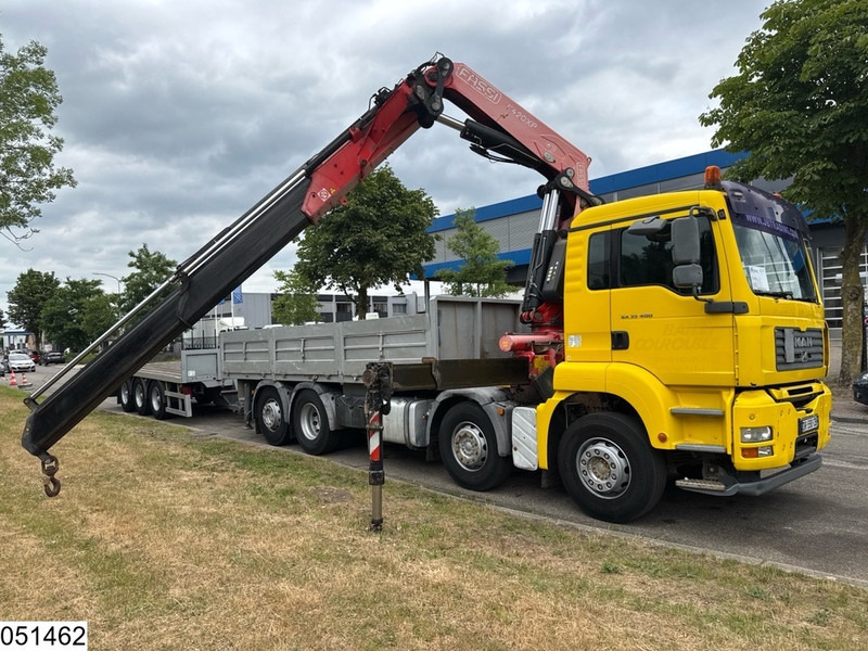 MAN TGA 35 400 8x2, Handgeschakeld, Fassi, Remote, Combi - Бортова вантажівка/ Платформа, Вантажівка з маніпулятором: фото 3 MAN TGA 35 400 8x2, Handgeschakeld, Fassi, Remote, Combi - Бортова вантажівка/ Платформа, Вантажівка з маніпулятором: фото 3