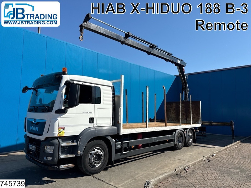 MAN TGS 26 460 6x2, EURO 6, HIAB, Remote, Retarder - Бортова вантажівка/ Платформа, Вантажівка з маніпулятором: фото 1 MAN TGS 26 460 6x2, EURO 6, HIAB, Remote, Retarder - Бортова вантажівка/ Платформа, Вантажівка з маніпулятором: фото 1