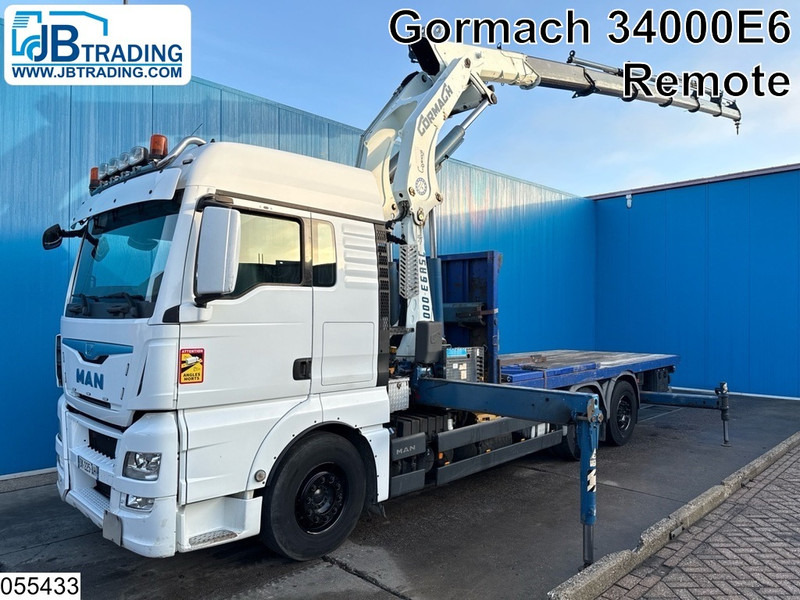 MAN TGX 26 440 6x2. EURO 6, Gormach, Remote, Retarder - Бортова вантажівка/ Платформа, Вантажівка з маніпулятором: фото 1 MAN TGX 26 440 6x2. EURO 6, Gormach, Remote, Retarder - Бортова вантажівка/ Платформа, Вантажівка з маніпулятором: фото 1