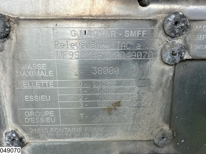 Magyar Chemie 32550 Liter, 1 Comp - Напівпричіп цистерна: фото 2 Magyar Chemie 32550 Liter, 1 Comp - Напівпричіп цистерна: фото 2