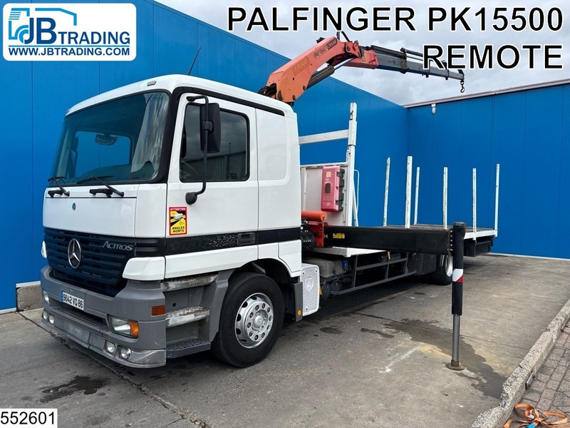 Mercedes-Benz Actros 1831 Palfinger, Remote, Manual - Бортова вантажівка/ Платформа, Вантажівка з маніпулятором: фото 1 Mercedes-Benz Actros 1831 Palfinger, Remote, Manual - Бортова вантажівка/ Платформа, Вантажівка з маніпулятором: фото 1