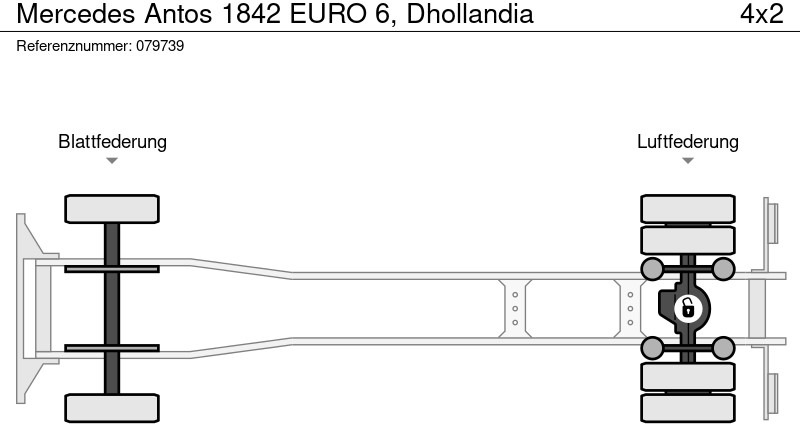 Вантажівка з закритим кузовом Mercedes-Benz Antos 1842 EURO 6, Dhollandia: фото 14