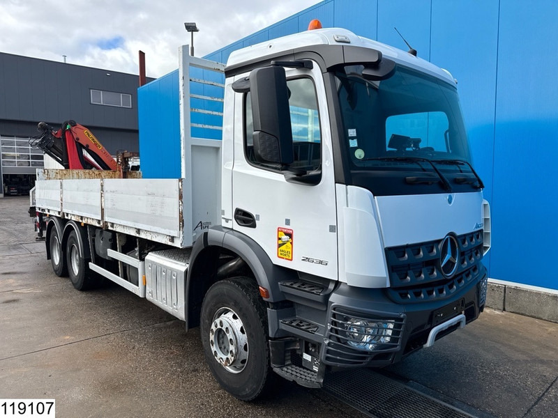 Mercedes-Benz Arocs 2636 6x4, EURO 6, Palfinger, Leaf suspension - Бортова вантажівка/ Платформа, Вантажівка з маніпулятором: фото 3 Mercedes-Benz Arocs 2636 6x4, EURO 6, Palfinger, Leaf suspension - Бортова вантажівка/ Платформа, Вантажівка з маніпулятором: фото 3