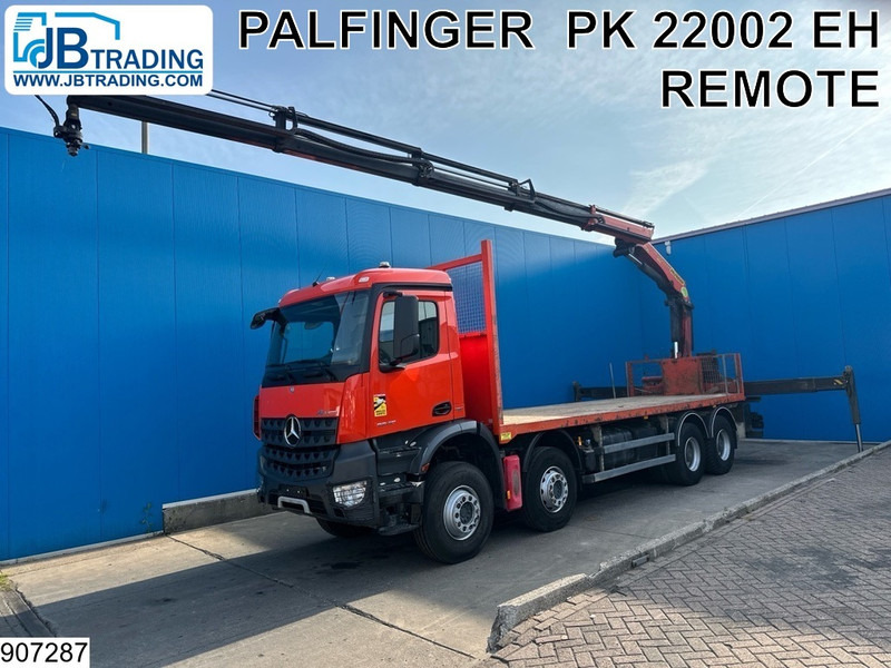 Mercedes-Benz Arocs 3240 8X4, EURO 6, Steel suspension, Palfinger - Бортова вантажівка/ Платформа, Вантажівка з маніпулятором: фото 1 Mercedes-Benz Arocs 3240 8X4, EURO 6, Steel suspension, Palfinger - Бортова вантажівка/ Платформа, Вантажівка з маніпулятором: фото 1