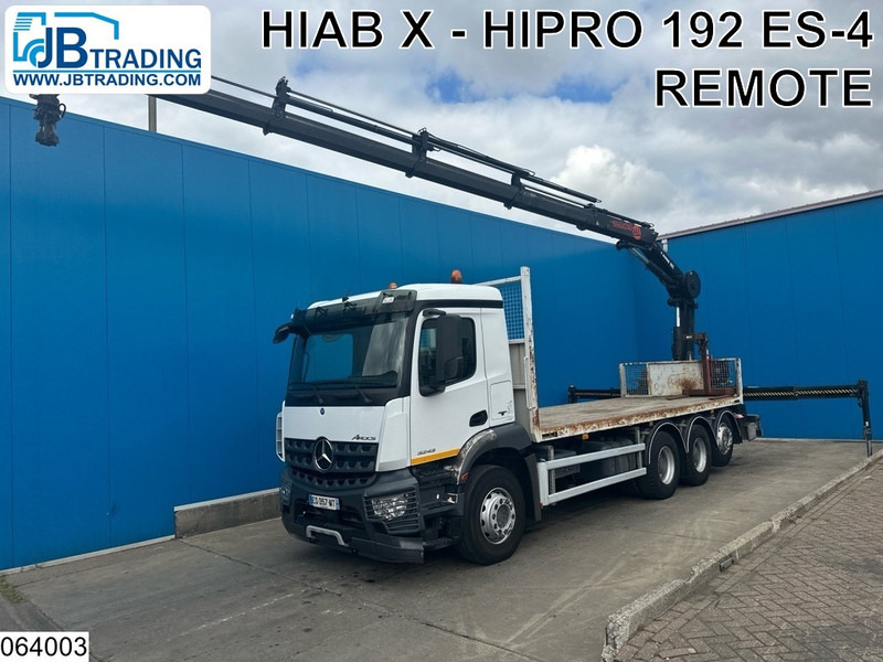 Mercedes-Benz Arocs 3243 8x4, EURO 6, Hiab, Remote - Бортова вантажівка/ Платформа, Вантажівка з маніпулятором: фото 1 Mercedes-Benz Arocs 3243 8x4, EURO 6, Hiab, Remote - Бортова вантажівка/ Платформа, Вантажівка з маніпулятором: фото 1