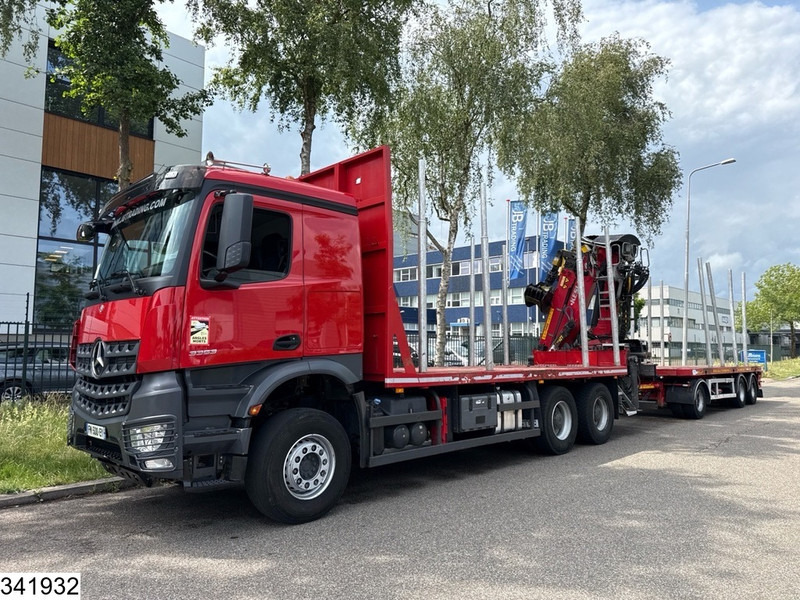 Mercedes-Benz Arocs 3353 6x4, EURO 6, Rertarder, Kesla, Combi - Лісовоз, Вантажівка з маніпулятором: фото 2 Mercedes-Benz Arocs 3353 6x4, EURO 6, Rertarder, Kesla, Combi - Лісовоз, Вантажівка з маніпулятором: фото 2