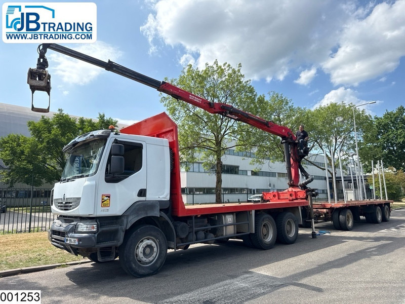 Renault Kerax 450 Dxi 6x4, Manual, Steel, Palfinger, Combi - Лісовоз, Вантажівка з маніпулятором: фото 1 Renault Kerax 450 Dxi 6x4, Manual, Steel, Palfinger, Combi - Лісовоз, Вантажівка з маніпулятором: фото 1