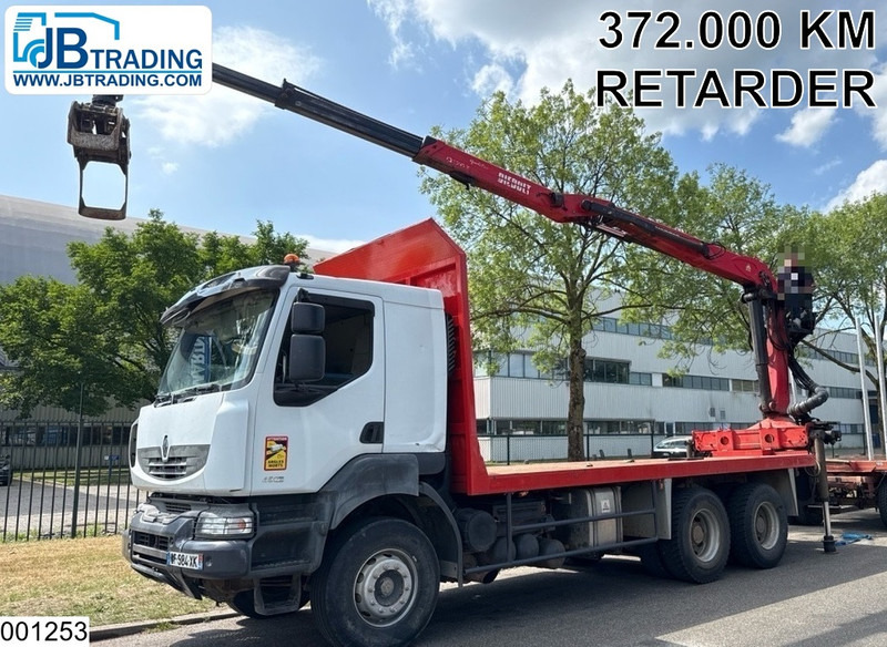 Renault Kerax 450 Dxi 6x4, Manual, Steel, Palfinger, Retarder - Лісовоз, Вантажівка з маніпулятором: фото 1 Renault Kerax 450 Dxi 6x4, Manual, Steel, Palfinger, Retarder - Лісовоз, Вантажівка з маніпулятором: фото 1