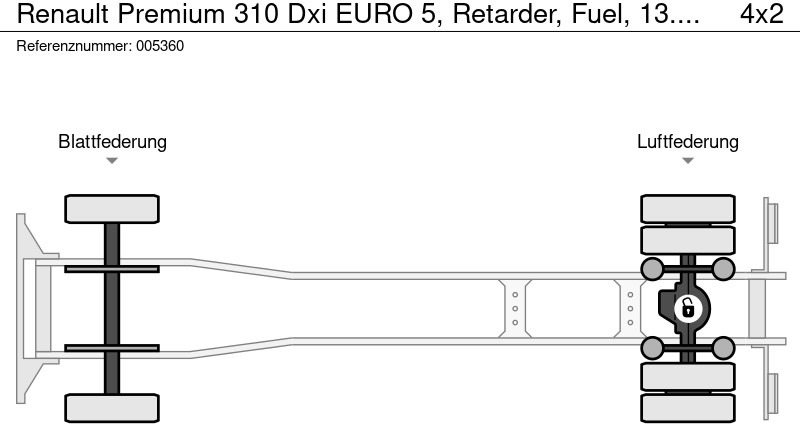 Вантажівка цистерна Renault Premium 310 Dxi EURO 5, Retarder, Fuel, 13.000 Liter, 4 Comp: фото 15 Вантажівка цистерна Renault Premium 310 Dxi EURO 5, Retarder, Fuel, 13.000 Liter, 4 Comp: фото 15