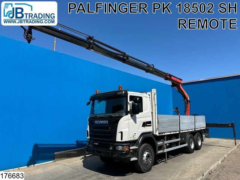 Scania G 440 6X4, EURO 6, Retarder, Palfinger - Бортова вантажівка/ Платформа, Вантажівка з маніпулятором: фото 1 Scania G 440 6X4, EURO 6, Retarder, Palfinger - Бортова вантажівка/ Платформа, Вантажівка з маніпулятором: фото 1