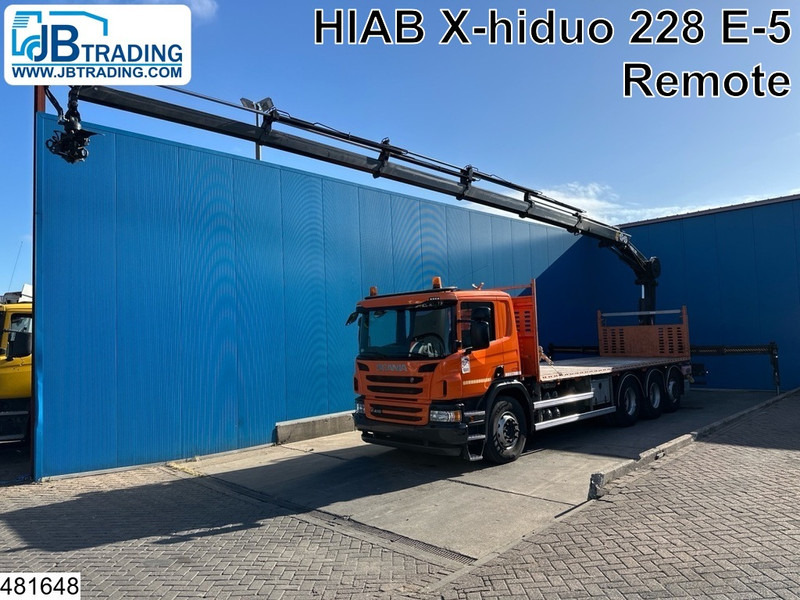 Scania P 410 8x4, EURO 6, HIAB, Remote - Бортова вантажівка/ Платформа, Вантажівка з маніпулятором: фото 1 Scania P 410 8x4, EURO 6, HIAB, Remote - Бортова вантажівка/ Платформа, Вантажівка з маніпулятором: фото 1
