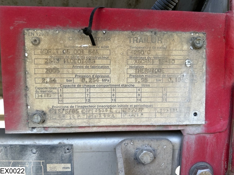 Trailor Bitum 34120 Liter, 1 Compartment - Напівпричіп цистерна: фото 3 Trailor Bitum 34120 Liter, 1 Compartment - Напівпричіп цистерна: фото 3