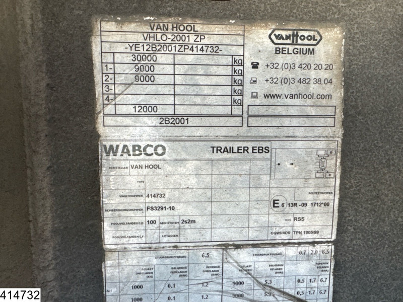 Van Hool Tautliner - Тентований напівпричіп: фото 4 Van Hool Tautliner - Тентований напівпричіп: фото 4