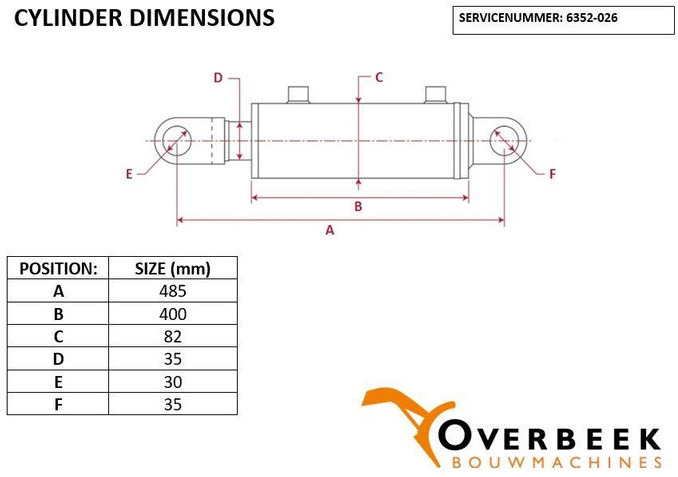 Cilinder 3483884M91 - Cylinder/Zylinder - Гідравліка в категорії Будівельна техніка: фото 5 Cilinder 3483884M91 - Cylinder/Zylinder - Гідравліка в категорії Будівельна техніка: фото 5