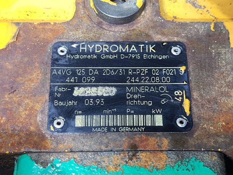 Hydromatik A4VG125DA2D6/31R-Drive pump/Fahrpumpe/Rijpomp - Гідравліка: фото 4 Hydromatik A4VG125DA2D6/31R-Drive pump/Fahrpumpe/Rijpomp - Гідравліка: фото 4