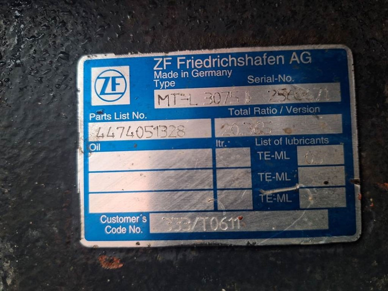 JCB 333/T0611-ZF MT-L3075II-4474051328-Axle/Achse/As - Вісь та запчастини в категорії Будівельна техніка: фото 5 JCB 333/T0611-ZF MT-L3075II-4474051328-Axle/Achse/As - Вісь та запчастини в категорії Будівельна техніка: фото 5