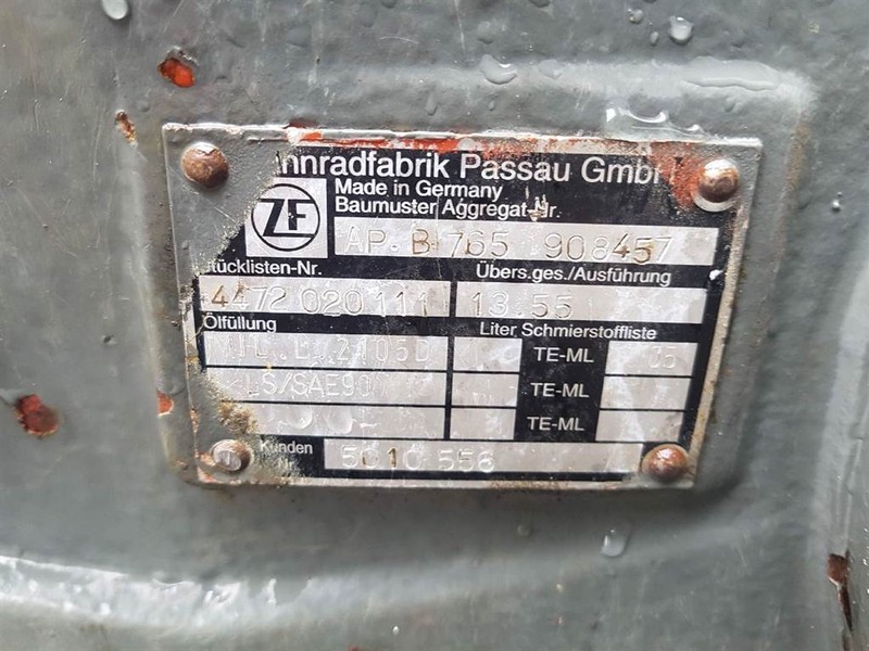 Вісь та запчастини в категорії Будівельна техніка Liebherr A904-ZF AP-B765-Axle/Achse/As: фото 6