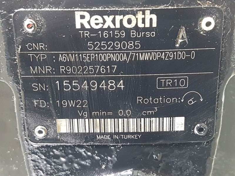 Manitou MLT630/730-Rexroth A6VM115EP100PN00A-Drive motor - Гідравліка в категорії Будівельна техніка: фото 4 Manitou MLT630/730-Rexroth A6VM115EP100PN00A-Drive motor - Гідравліка в категорії Будівельна техніка: фото 4