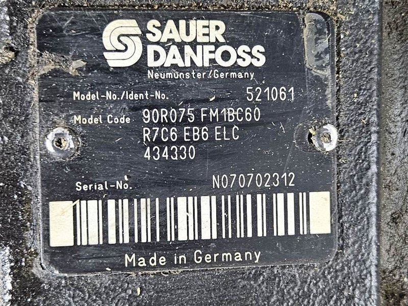 Sauer Danfoss 90R075FM1BC60R7C6-Drive pump/Fahrpumpe/Rijpomp - Гідравліка в категорії Будівельна техніка: фото 5 Sauer Danfoss 90R075FM1BC60R7C6-Drive pump/Fahrpumpe/Rijpomp - Гідравліка в категорії Будівельна техніка: фото 5
