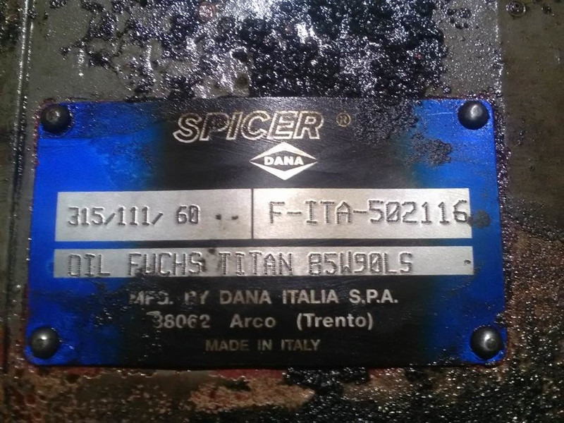 Вісь та запчастини в категорії Будівельна техніка Spicer Dana 315/111/60 - Atlas 65 - Axle: фото 7