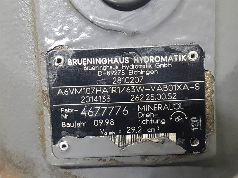 Volvo L30B-2810207-Hydromatik A6VM107HA1R1/63W-Motor - Гідравліка в категорії Будівельна техніка: фото 4 Volvo L30B-2810207-Hydromatik A6VM107HA1R1/63W-Motor - Гідравліка в категорії Будівельна техніка: фото 4