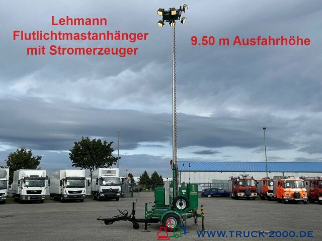 Lehmann Lichtmastanhänger + 20 kVA Stromerzeuger - Освітлювальна вежа: фото 1 Lehmann Lichtmastanhänger + 20 kVA Stromerzeuger - Освітлювальна вежа: фото 1