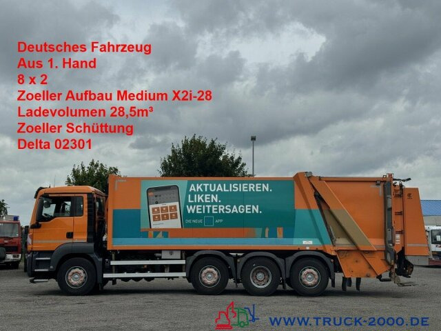 MAN TGS 35.360 8x2 Zoeller 29m³ Medium Schüttung 1.3 - Сміттєвози: фото 1 MAN TGS 35.360 8x2 Zoeller 29m³ Medium Schüttung 1.3 - Сміттєвози: фото 1