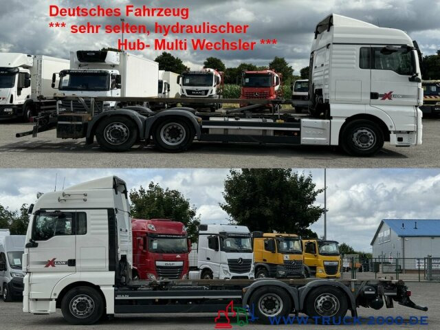 MAN TGX 26.480 XLX Haus Bett hydr Hub Multi Wechsler - Контейнеровоз/ Змінний кузов вантажівка: фото 1 MAN TGX 26.480 XLX Haus Bett hydr Hub Multi Wechsler - Контейнеровоз/ Змінний кузов вантажівка: фото 1
