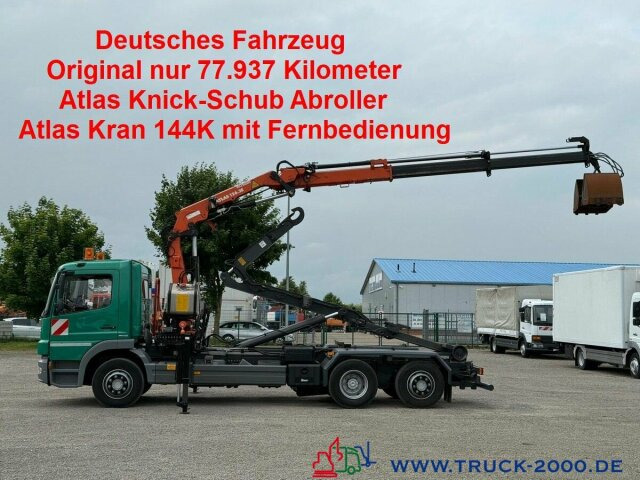Mercedes-Benz 2024 Atlas Abroller Atlas Kran FB Nur77.937 KM - Гаковий мультиліфт вантажівка, Вантажівка з маніпулятором: фото 1 Mercedes-Benz 2024 Atlas Abroller Atlas Kran FB Nur77.937 KM - Гаковий мультиліфт вантажівка, Вантажівка з маніпулятором: фото 1