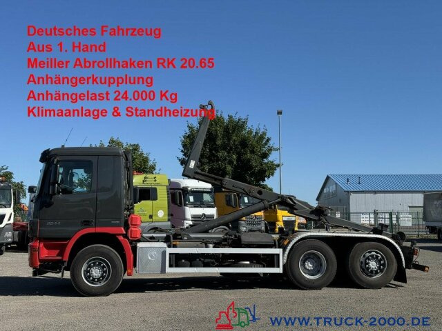 Mercedes-Benz Actros 2544 6x2 Meiller RK 20.65 AHK 24.000 Kg - Гаковий мультиліфт вантажівка: фото 1 Mercedes-Benz Actros 2544 6x2 Meiller RK 20.65 AHK 24.000 Kg - Гаковий мультиліфт вантажівка: фото 1