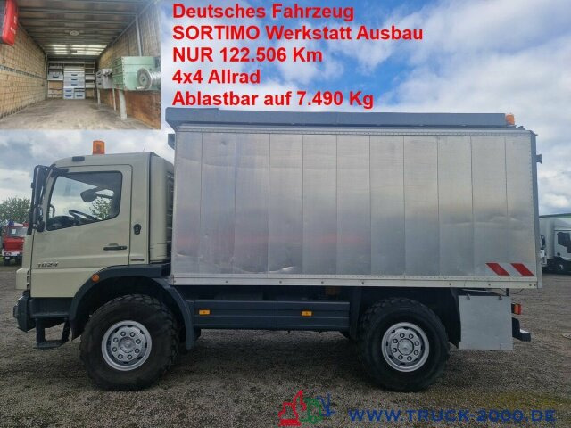 Mercedes-Benz Atego 824 4x4 Ideal Werkstatt-Wohn-Expeditionsmobil - Вантажівка з закритим кузовом: фото 1 Mercedes-Benz Atego 824 4x4 Ideal Werkstatt-Wohn-Expeditionsmobil - Вантажівка з закритим кузовом: фото 1