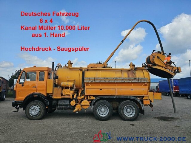 Mercedes-Benz SK 2222 6x4 Kanal Müller Hochdruck Saugspüler - Асенізатори: фото 1 Mercedes-Benz SK 2222 6x4 Kanal Müller Hochdruck Saugspüler - Асенізатори: фото 1