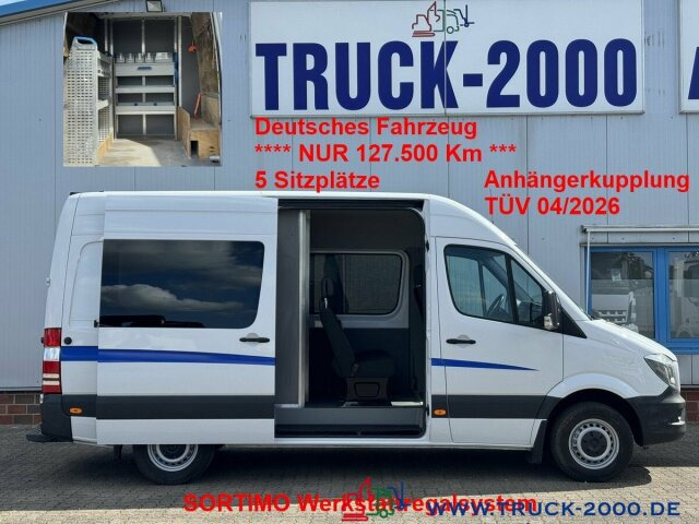 Mercedes-Benz Sprinter 314 Mixto 5Sitzer Sortimo Werkstattsyst - Мікроавтобус, Пасажирський фургон: фото 1 Mercedes-Benz Sprinter 314 Mixto 5Sitzer Sortimo Werkstattsyst - Мікроавтобус, Пасажирський фургон: фото 1