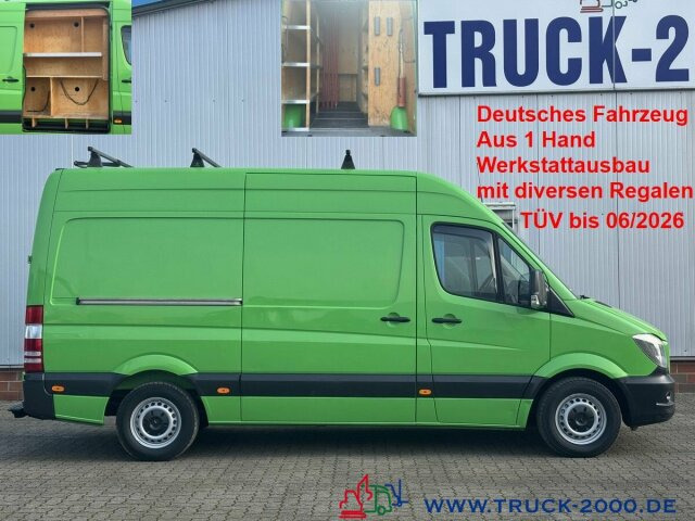 Mercedes-Benz Sprinter 316 Hoch + Lang + Werkstattausbau + AHK - Суцільнометалевий фургон: фото 1 Mercedes-Benz Sprinter 316 Hoch + Lang + Werkstattausbau + AHK - Суцільнометалевий фургон: фото 1