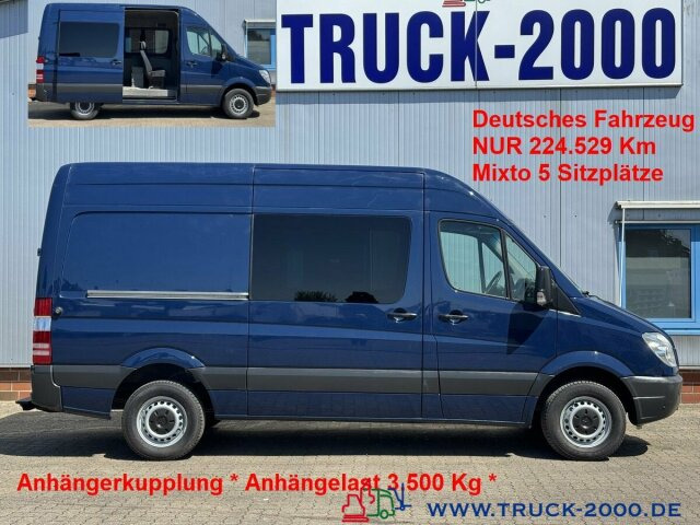 Mercedes-Benz Sprinter 316 Mixto 5 Sitzer Klima + AHK 3.500 Kg - Суцільнометалевий фургон: фото 1 Mercedes-Benz Sprinter 316 Mixto 5 Sitzer Klima + AHK 3.500 Kg - Суцільнометалевий фургон: фото 1