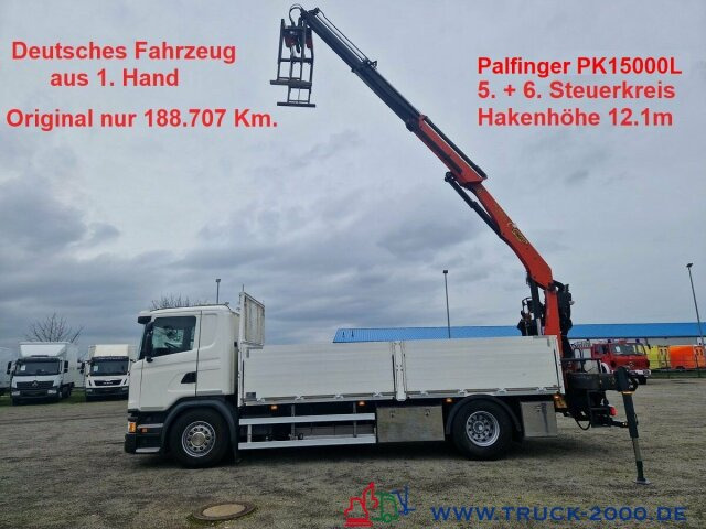 Scania G370 Kran PK15001L nur 188.707 Km. 1. Hand - Бортова вантажівка/ Платформа, Вантажівка з маніпулятором: фото 1 Scania G370 Kran PK15001L nur 188.707 Km. 1. Hand - Бортова вантажівка/ Платформа, Вантажівка з маніпулятором: фото 1
