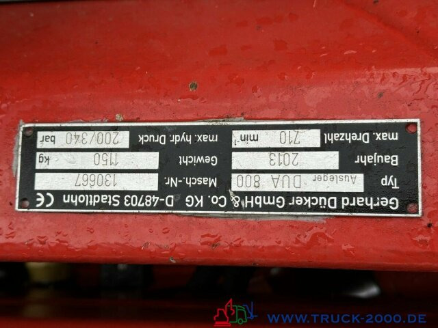 Unimog Dücker Mähkombi RSM Mäher Ausleger DUA800 - Вантажівка: фото 5 Unimog Dücker Mähkombi RSM Mäher Ausleger DUA800 - Вантажівка: фото 5