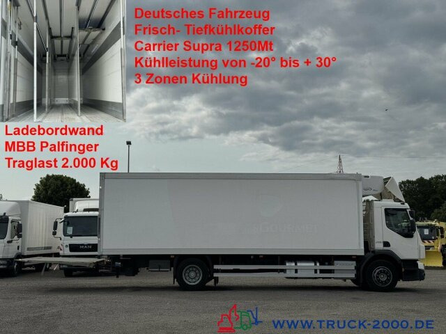 Volvo FE 18 280 3 Zonen Frisch- + Tiefkühler Carrier - Рефрижератор вантажівка: фото 1 Volvo FE 18 280 3 Zonen Frisch- + Tiefkühler Carrier - Рефрижератор вантажівка: фото 1