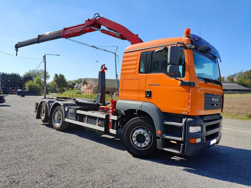 MAN TGA 28.310 Container / Fassi F130 - Гаковий мультиліфт вантажівка, Вантажівка з маніпулятором: фото 1 MAN TGA 28.310 Container / Fassi F130 - Гаковий мультиліфт вантажівка, Вантажівка з маніпулятором: фото 1