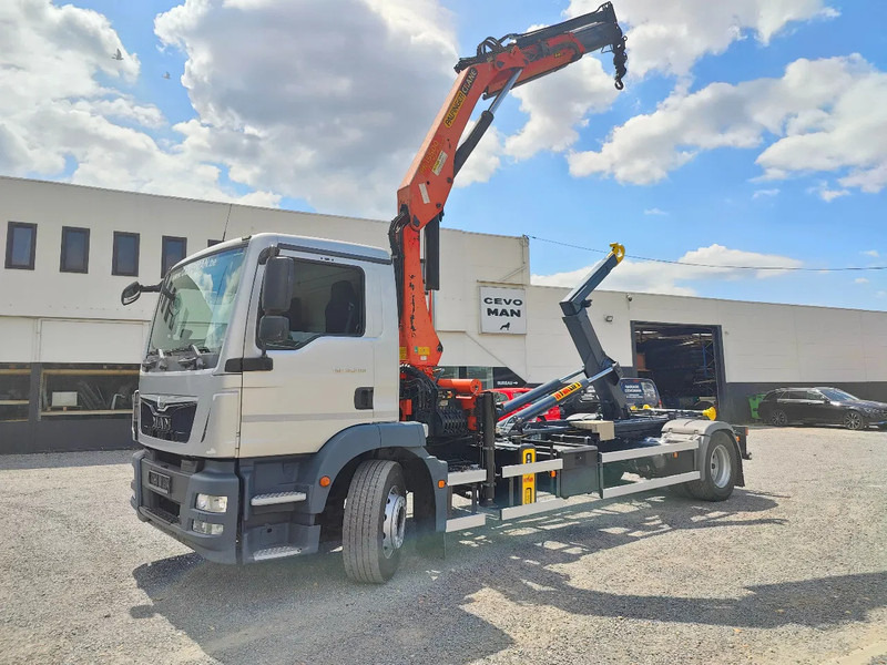 MAN TGM 18.290 4x2 Euro 6 + Crane Palfinger PK15500 - Гаковий мультиліфт вантажівка, Вантажівка з маніпулятором: фото 1 MAN TGM 18.290 4x2 Euro 6 + Crane Palfinger PK15500 - Гаковий мультиліфт вантажівка, Вантажівка з маніпулятором: фото 1