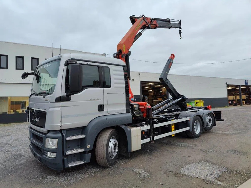MAN TGS 26.320 Container Multilift + Kraan Palfinger PK16502 - Гаковий мультиліфт вантажівка, Вантажівка з маніпулятором: фото 1 MAN TGS 26.320 Container Multilift + Kraan Palfinger PK16502 - Гаковий мультиліфт вантажівка, Вантажівка з маніпулятором: фото 1