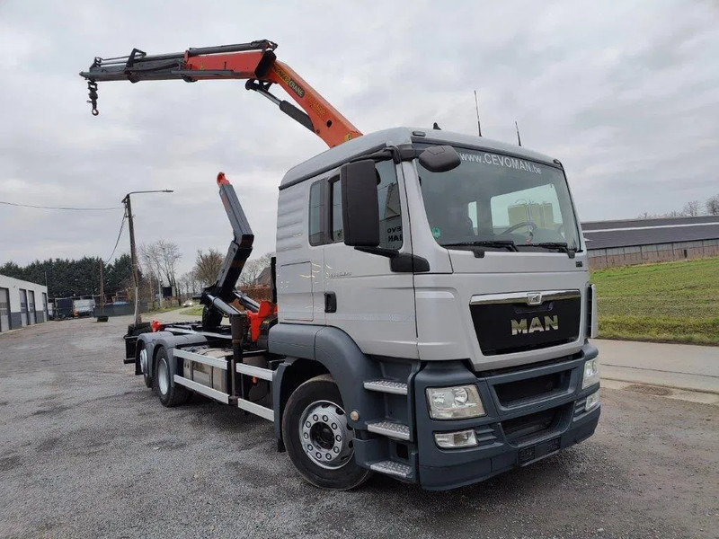 MAN TGS 26.320 Container Multilift + Kraan Palfinger PK16502 - Гаковий мультиліфт вантажівка, Вантажівка з маніпулятором: фото 2 MAN TGS 26.320 Container Multilift + Kraan Palfinger PK16502 - Гаковий мультиліфт вантажівка, Вантажівка з маніпулятором: фото 2