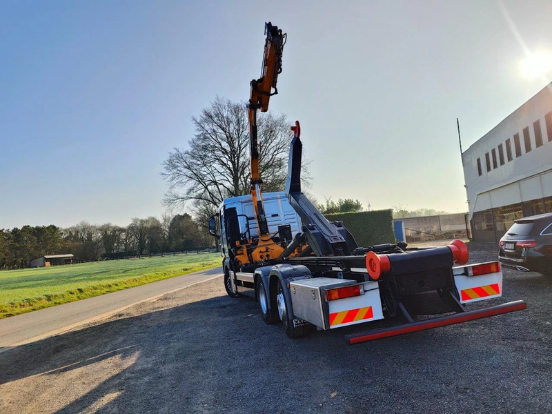 MAN TGX 26.400 6x2 Euro5 Container LEEBUR + Crane Effer 145 - Гаковий мультиліфт вантажівка, Вантажівка з маніпулятором: фото 3 MAN TGX 26.400 6x2 Euro5 Container LEEBUR + Crane Effer 145 - Гаковий мультиліфт вантажівка, Вантажівка з маніпулятором: фото 3