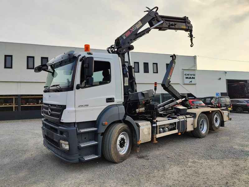 Mercedes-Benz Axor 2536 Euro5 container multilift crane HIAB 220 - Гаковий мультиліфт вантажівка, Вантажівка з маніпулятором: фото 1 Mercedes-Benz Axor 2536 Euro5 container multilift crane HIAB 220 - Гаковий мультиліфт вантажівка, Вантажівка з маніпулятором: фото 1