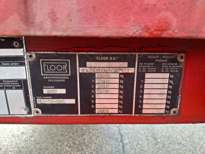 Floor FLO-18-30K1 - Бортовий напівпричіп/ Платформа: фото 2 Floor FLO-18-30K1 - Бортовий напівпричіп/ Платформа: фото 2