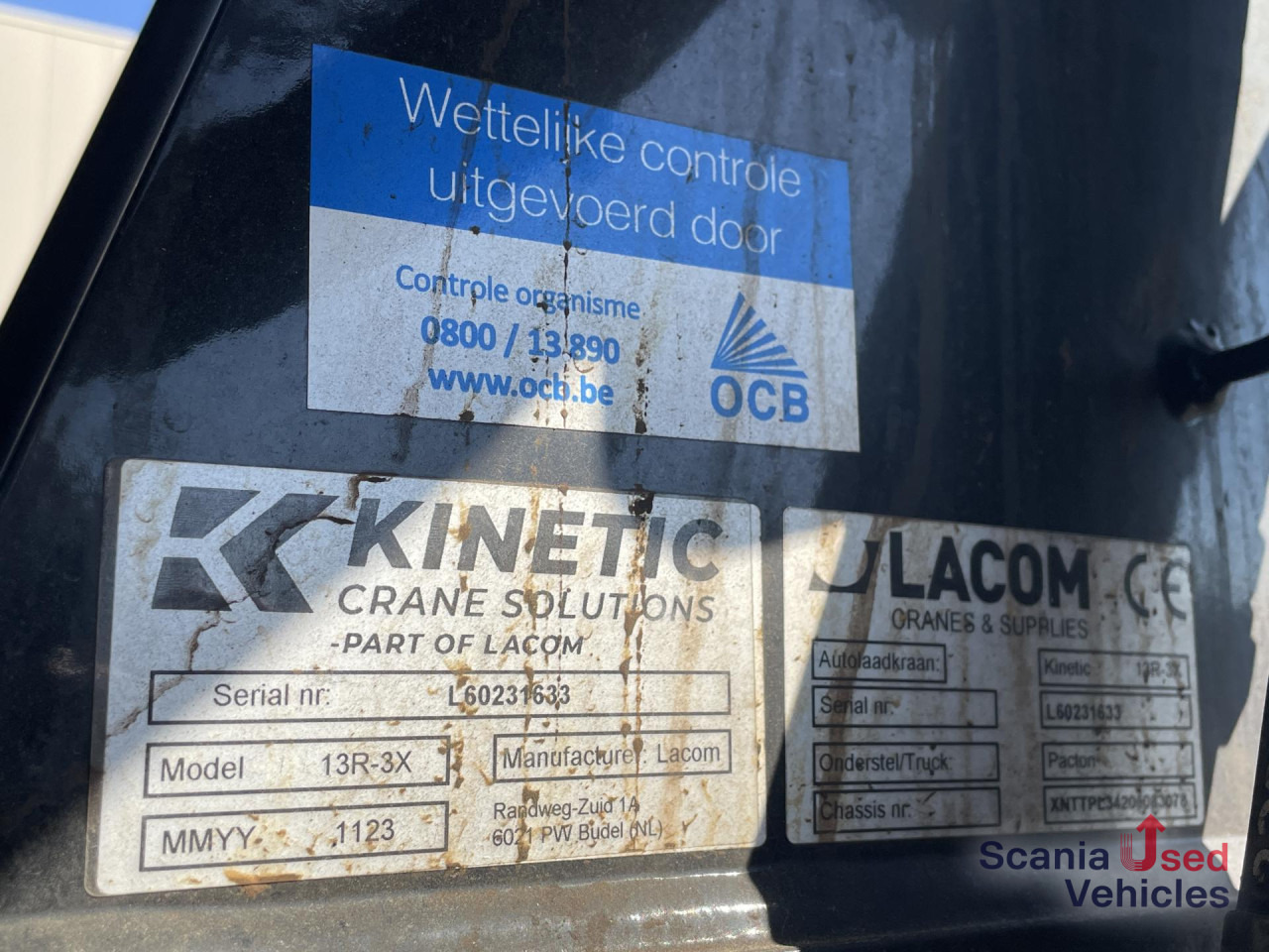 PACTON PACTON TPL.342 CB LIFT AXLE KINETIC 13R-3X CRANE - Бортовий причіп/ Платформа: фото 5 PACTON PACTON TPL.342 CB LIFT AXLE KINETIC 13R-3X CRANE - Бортовий причіп/ Платформа: фото 5