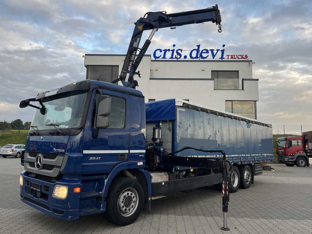 Mercedes-Benz 2541 6x2 Atlas 135.2E Pritsche 8,20 m - Тентована вантажівка, Вантажівка з маніпулятором: фото 1 Mercedes-Benz 2541 6x2 Atlas 135.2E Pritsche 8,20 m - Тентована вантажівка, Вантажівка з маніпулятором: фото 1