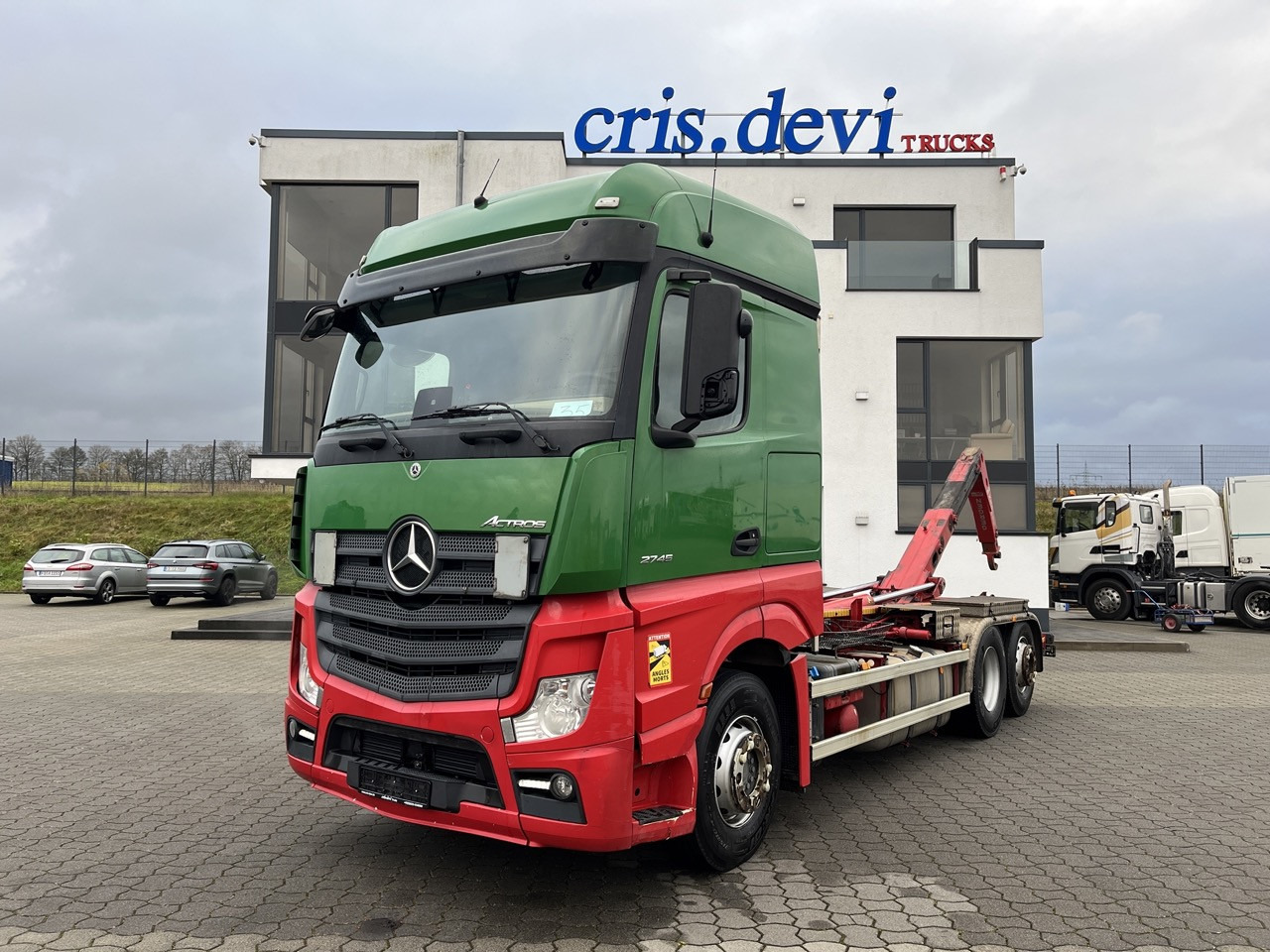 Mercedes-Benz Actros 2745 6x2 Gergen 21 70 Abrollkipper - Гаковий мультиліфт вантажівка: фото 4 Mercedes-Benz Actros 2745 6x2 Gergen 21 70 Abrollkipper - Гаковий мультиліфт вантажівка: фото 4