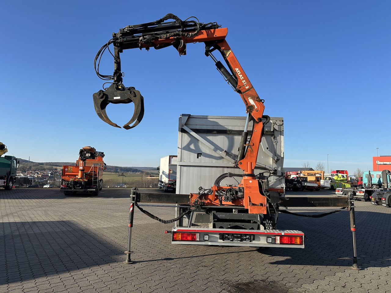 Mercedes-Benz Atego 1529 4x2 Atlas 57.3-A2 Kadaverkipper - Вантажівка з маніпулятором, Самоскид вантажівка: фото 3 Mercedes-Benz Atego 1529 4x2 Atlas 57.3-A2 Kadaverkipper - Вантажівка з маніпулятором, Самоскид вантажівка: фото 3